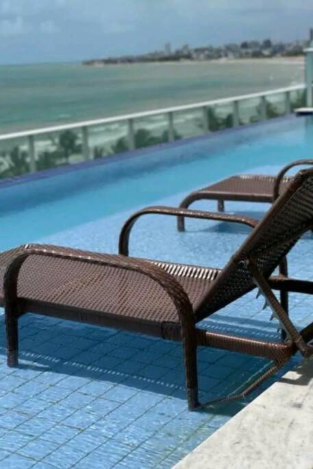 Flat Bello Plaza - Piscina Com Vista Da Orla Cabedelo Dış mekan fotoğraf