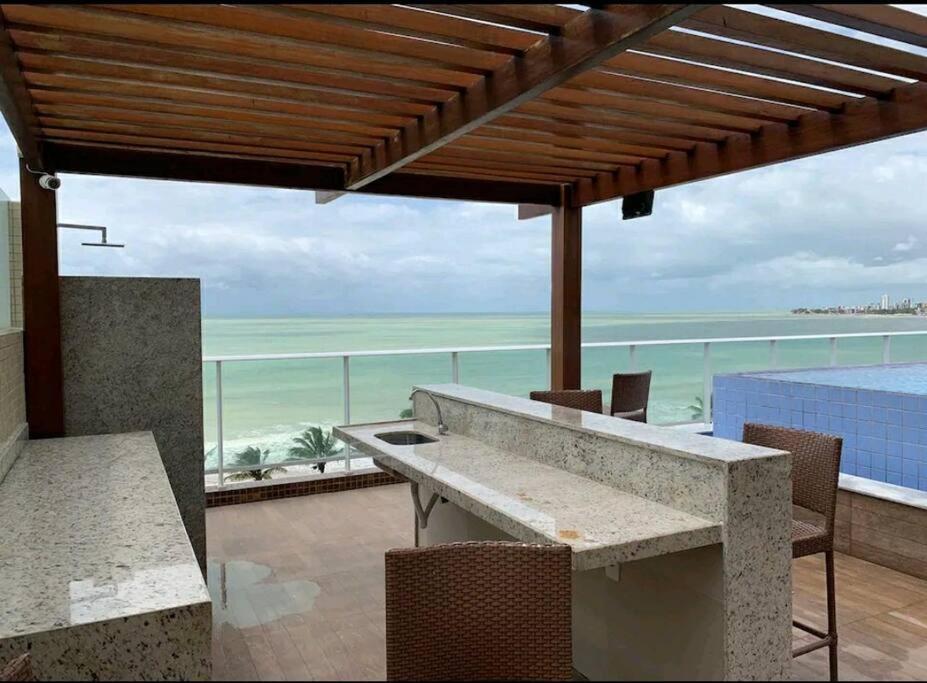 Flat Bello Plaza - Piscina Com Vista Da Orla Cabedelo Dış mekan fotoğraf